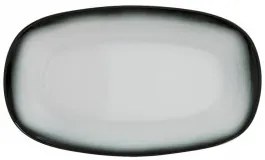 Gural Porselen - Marmaris White/Black Овално плато 24x14cm. (NBNEO24KY63SYH)