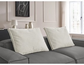 Сив диван от изкуствена кожа 260 cm Boheme – Bobochic Paris