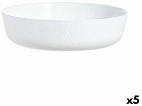 Поднос за сервиране Luminarc Smart Cuisine Бял Cтъкло Ø 26 cm (5 броя)