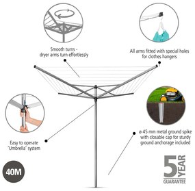 ROTARY TOPSPINNER СУШИЛНИК ЗА ВЪНШНA УПОТРЕБА 40М