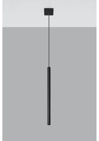 Черно висящо осветително тяло Единично Fideus - Sollux