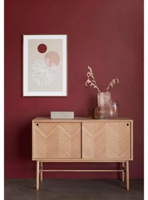 Дъбов скрин в рибена кост, височина 70 cm - Hübsch