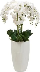 Изкуствено растение atmosphera Orchid Hotel, 115 cm, Керамика