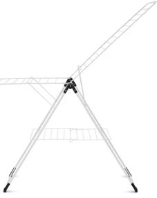 Сушилник за дрехи Brabantia 90300182, Т-образен, 20 м, Устойчив на корозия, Регулируеми крила, Решетка за сушене, Бял