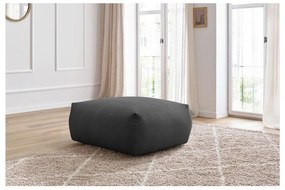 Тъмносива табуретка от рипсено кадифе Voltaire – Bobochic Paris