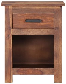 247720 vidaXL Нощно шкафче, 40x30x50 см, масивно дърво