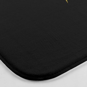 Черно-златист килим за баня 45x75 cm Orbella – douceur d'intérieur