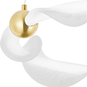 Лампа LED G010-CP WHITE/GOLD