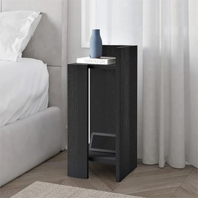 Нощно шкафче Elos, десен модул в черен дървен цвят 25x27x60см.