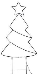 Solight 1V290 - LED външна коледна украса 85xLED/3xAA IP44 топла бяла елха