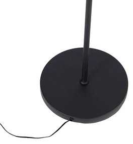 Подова лампа черна с LED и дистанционно управление - Bumu