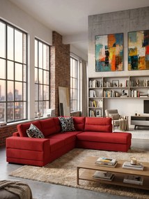 Ъгъл диван Caza-Left-280φ 220β-Red