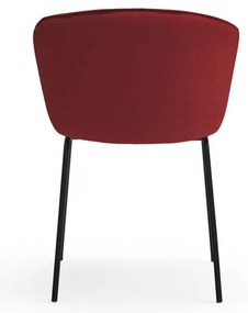 Червени тапицирани трапезни столове в комплект 2 бр. Add – Teulat