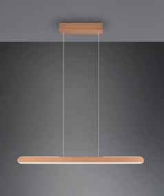 Кафяво LED висящо осветително тяло Helios - Trio