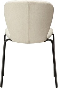 Кремав тапициран трапезен стол Heap – DAN-FORM Denmark