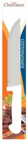 Кухненски нож от неръждаема стомана 20см с бяла дръжка SIMONAGGIO-CHURRASCO (1315/8)