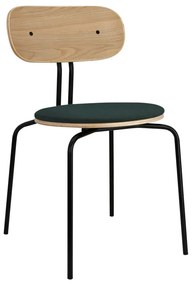 Тъмнозелено-черен трапезен стол Curious - UMAGE