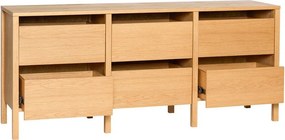 Скрин от декор от дъб в естествен цвят 150x65x40 cm Forma – Hübsch