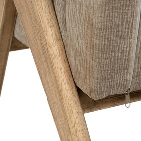 Бежово шенилово кресло Rest – Ixia