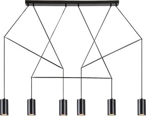 Rabalux Aslaug Висящи осветителни тела IP20 GU10 6x MAX 50W K 72018