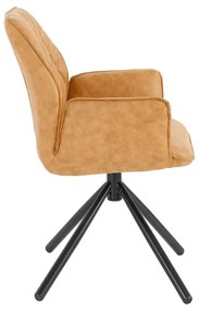 Жълти тапицирани трапезни столове в комплект 2 бр. Preston – Støraa