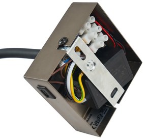 Модерна стенна лампа Gunmetal с USB-C порт - Gosna