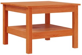 847175 vidaXL Кафе маса, восъчнокафяв, 55x55x40 см, борово дърво масив