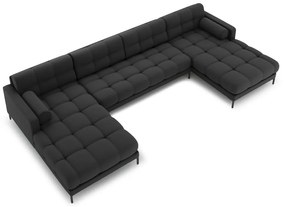 Тъмносив ъглов диван ("U" форма) Bali – Cosmopolitan Design