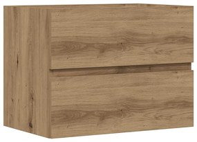 856244 vidaXL Шкаф за баня, дъб артизан, 60x38,5x45 см, инженерно дърво