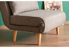 Светлосиво кресло Folde - Artie