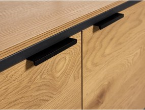 Библиотека от декор от дъб в естествен цвят 90x190x40 cm Cesura – Unique Furniture