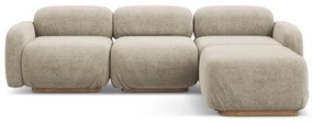 Бежов модулен ъглов диван от букле Ailani – Makamii