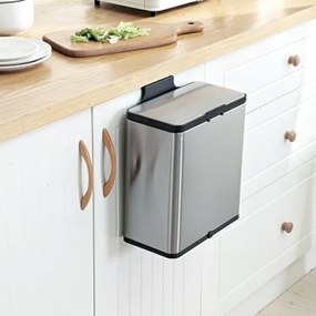 Контейнер за компостируеми отпадъци в сребрист цвят 7 л - Addis