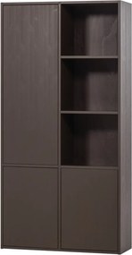 Тъмнокафяв модулен шкаф от масивен бор 108x215 cm Meggy – WOOOD