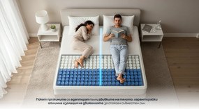 Матрак Sleepy, Exclusive Hybrid Cool Gel, 82x190x22, Среден, Покет пружина, Мемори пяна