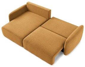 Оранжев разтегателен ъглов диван с място за съхранение (ляв ъгъл) Kalena – Makamii