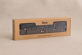 Комплект аксесоари за баня GRID Brush Copper 4 части