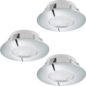 Eglo 95822 - КОМПЛЕКТ 3x вградени LED осветителни тела PINEDA LED/4,9W/230V
